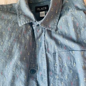 Long sleeve button down.